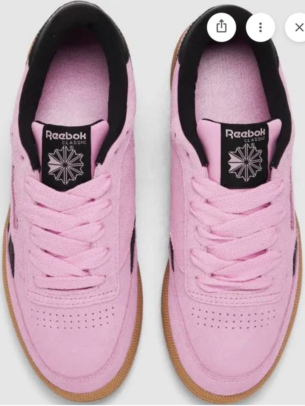 Reebok Pink Club C Revenge Kids size 5/ Woman’s size 7 Sneakers | NWT - Picture 8 of 16